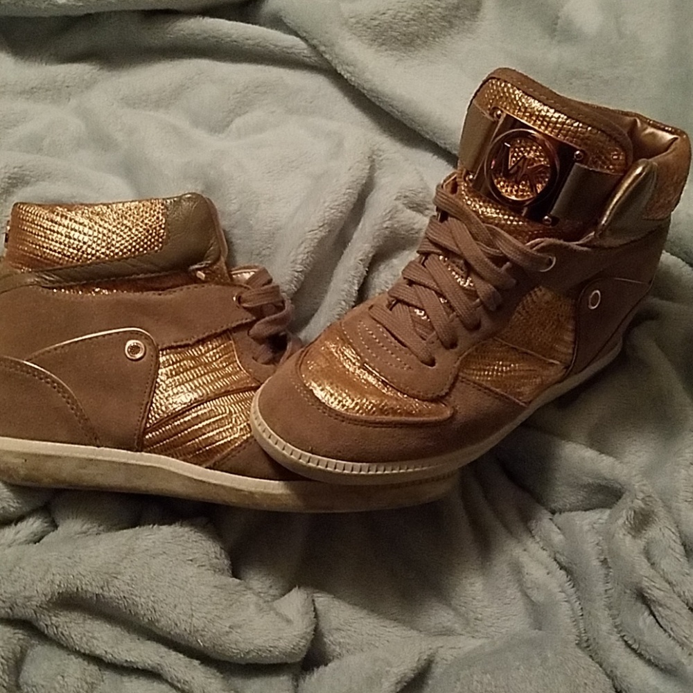 Michael Kors wedge high top sneakers